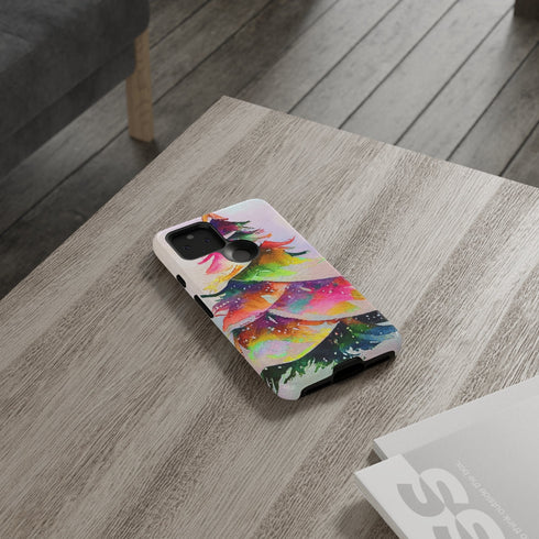 Swooshy Christmas Tree - Impact Resistant Phone Case